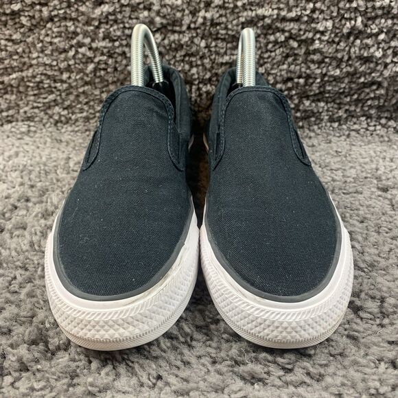 Black Converse Mens Size 7 Womans Size 8.5 Slip On Comfort Shoe - Picture 6 of 8